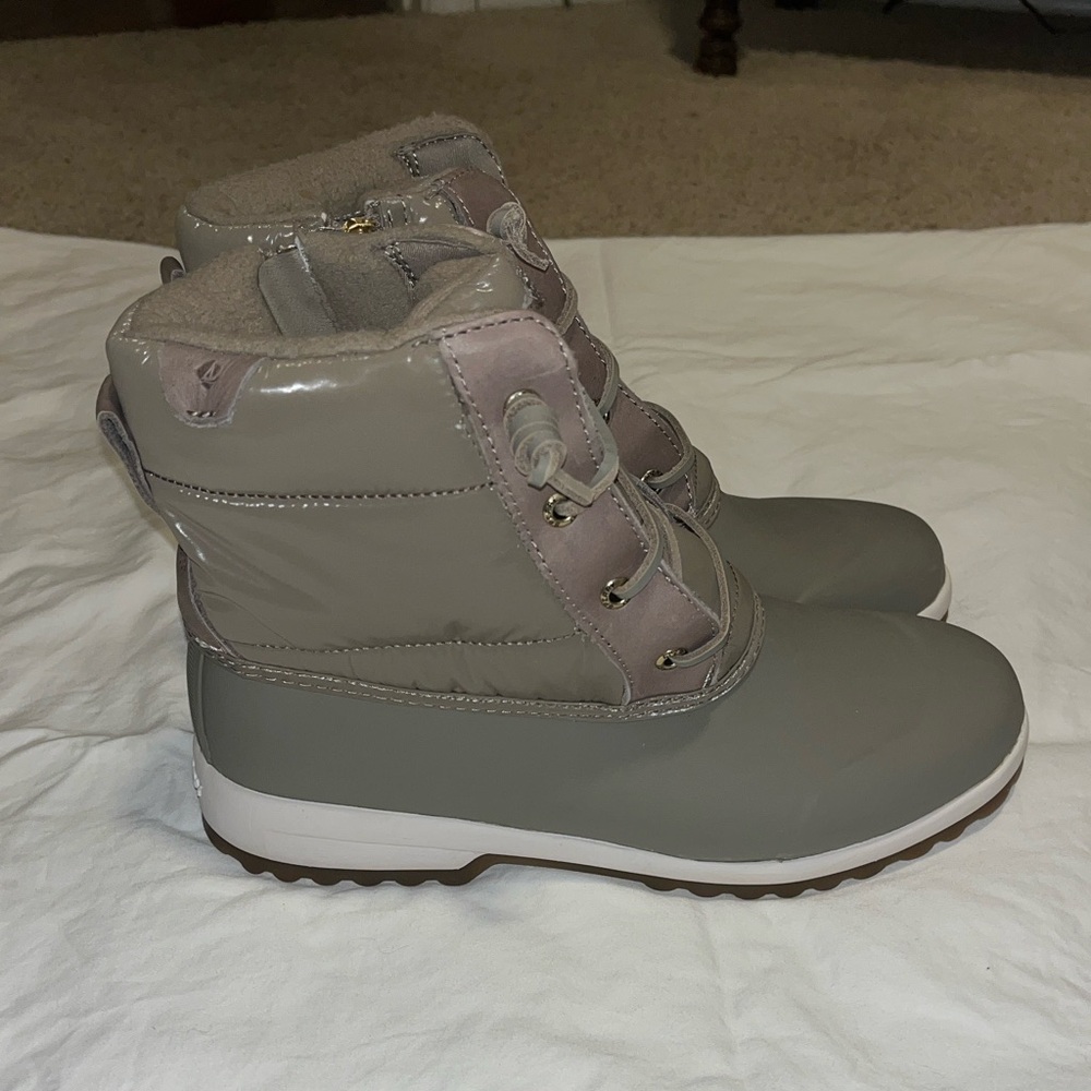 Sperry Maritime Taupe Rain/Snow Boots